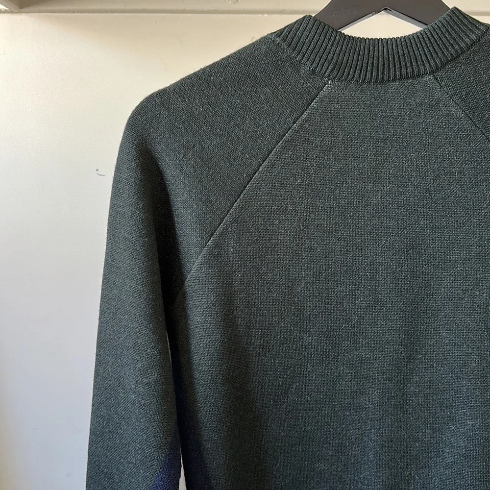 New LNDR Soft Vigilante 100% merino wool boxy cropped colorblock knit sweater - Picture 11 of 14